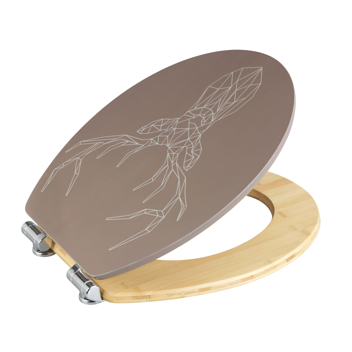 Wenko  Premium WC-Sitz Stag MDF/Bambus mit Absenkautomatik Bild 3