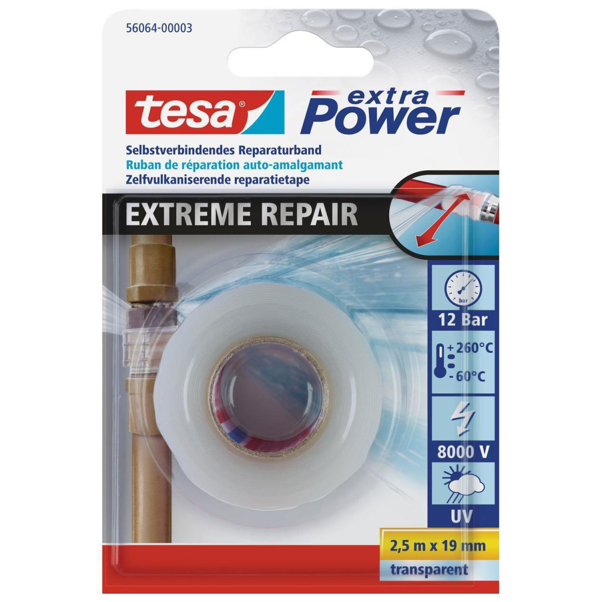 Tesa Extreme Repair transparent 2,5mx19 mm