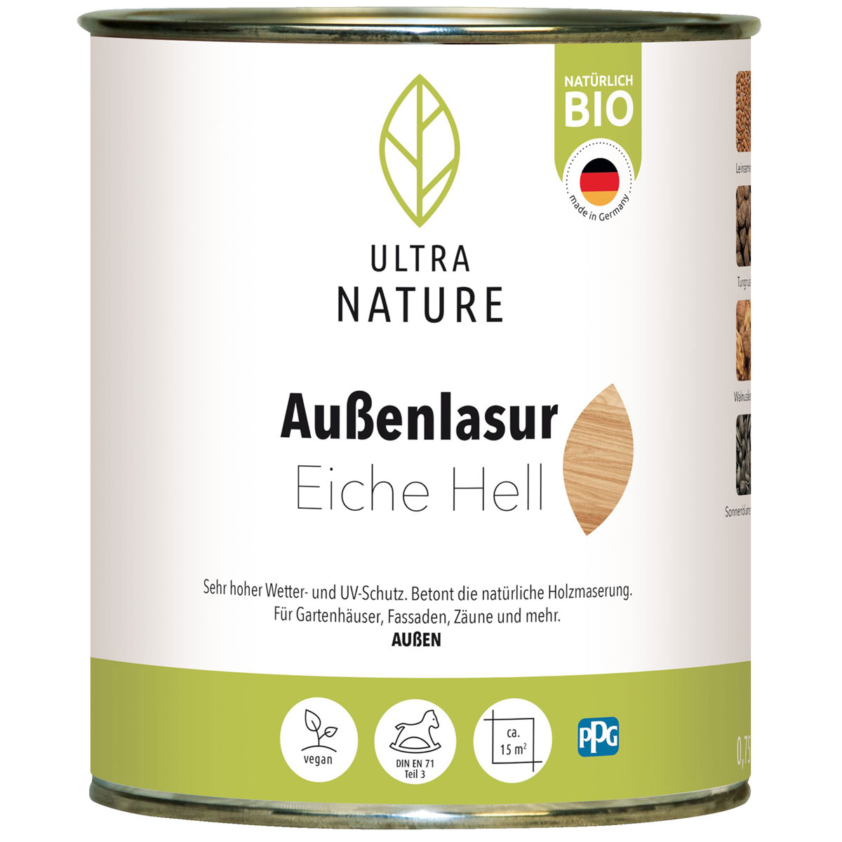 Ultra Nature Außenlasur Eiche Hell 0,75 L