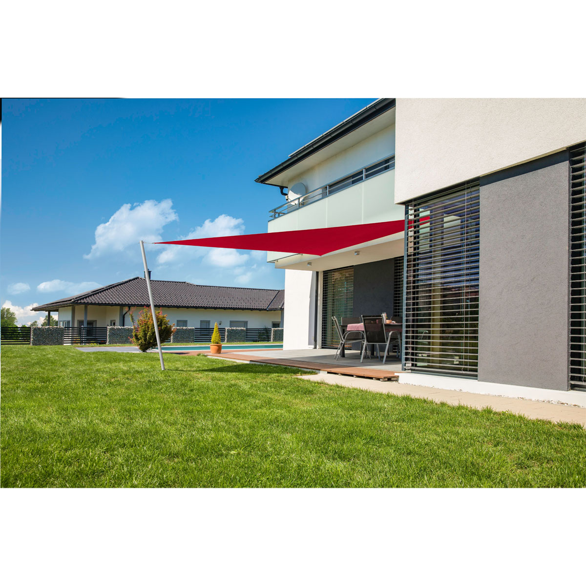 Dreieck-Segel Cannes 3 x 3 x 3 m brick Bild 1