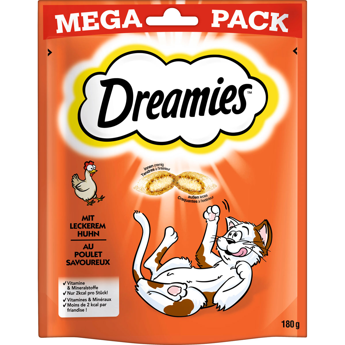 Katzensnack Dreamies mit Huhn 180 g