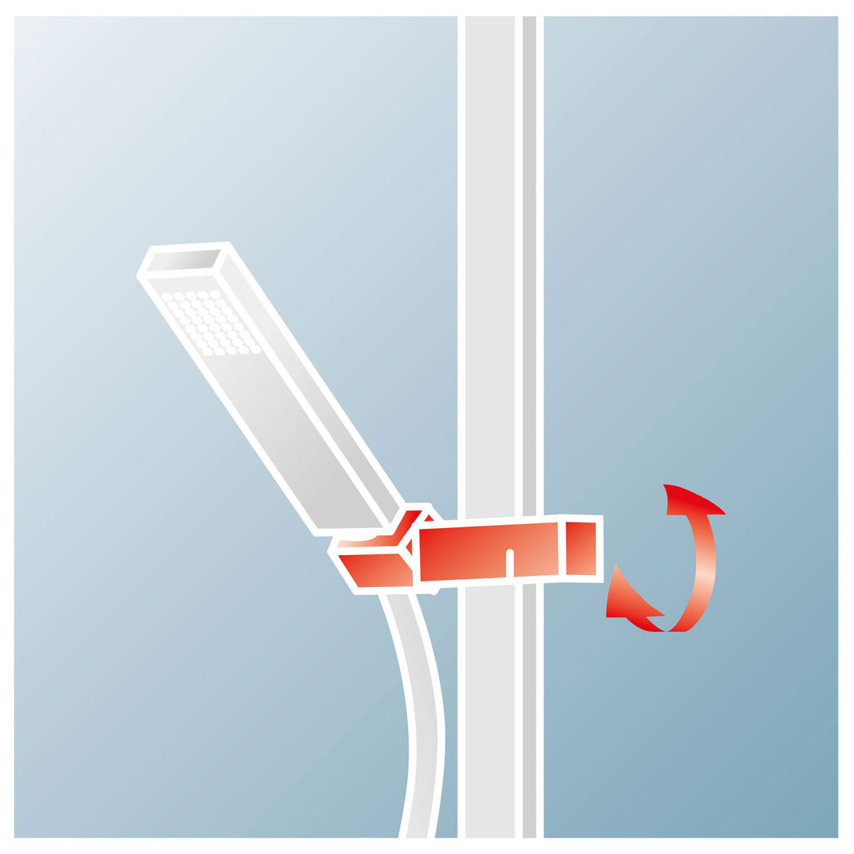 Schulte DuschMaster Rain Classic mit Thermostat Kopfbrause eckig chrom Bild 4