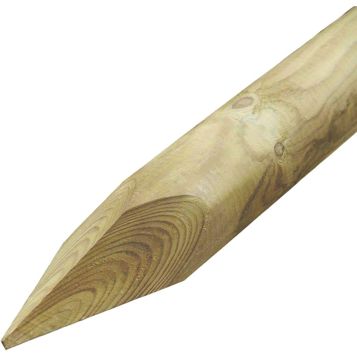 Baumpfahl 6,5 x 250 cm gefräst gespitzt