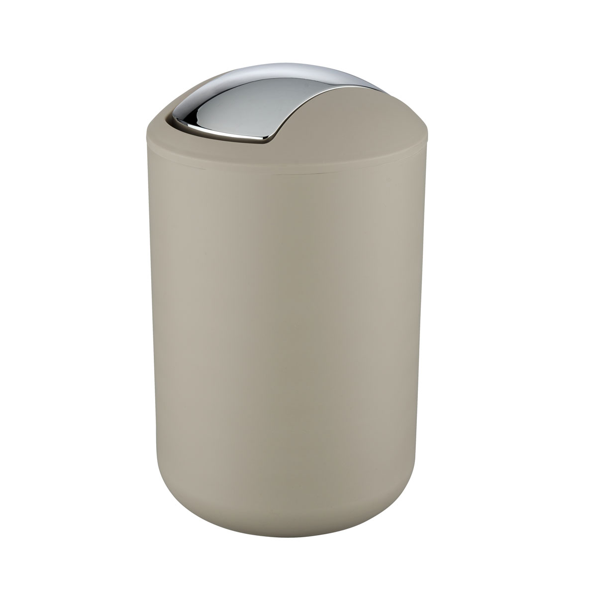 Wenko Schwingdeckeleimer Brasil L taupe 6,5 L