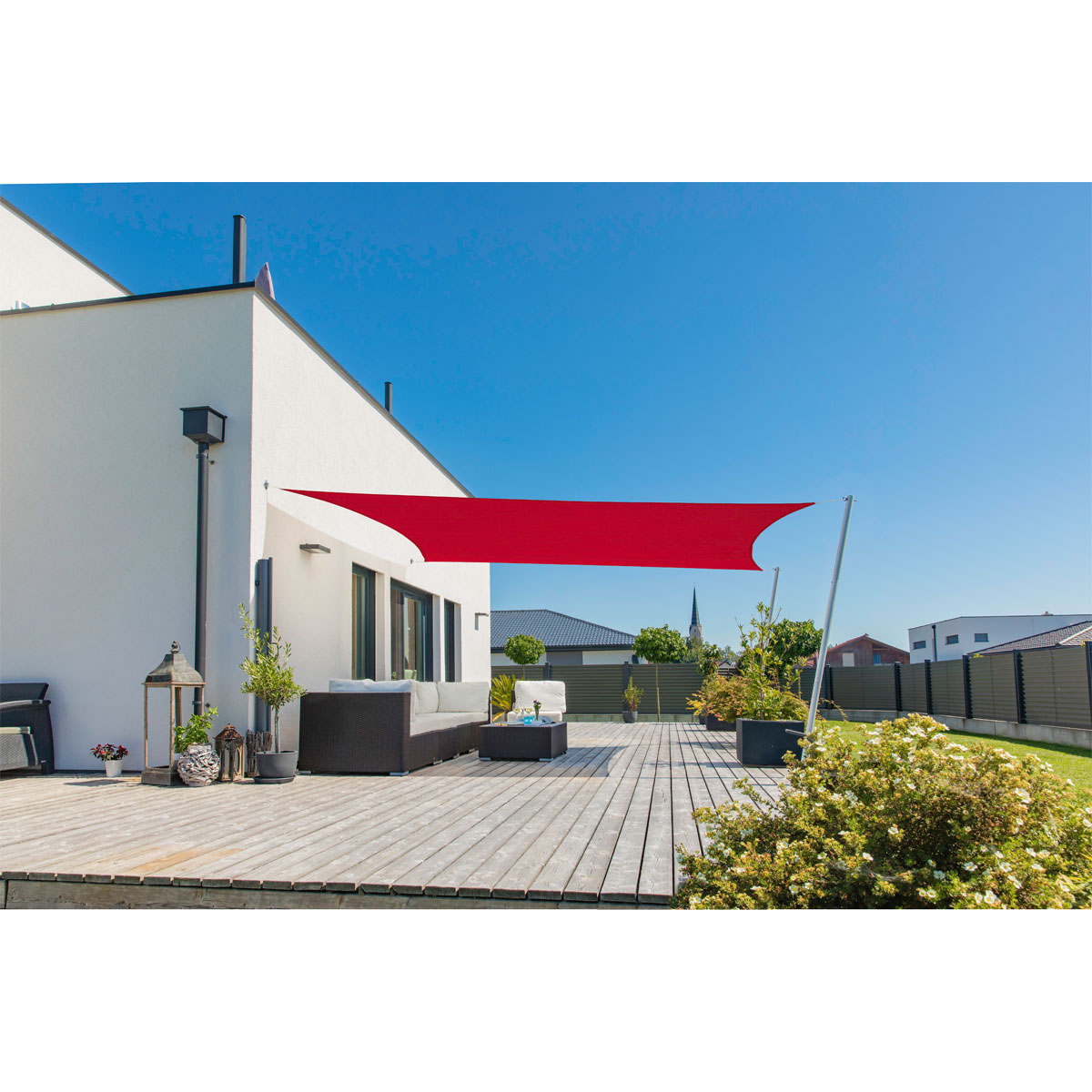 Rechteck-Segel Cannes 4 x 5 m brick Bild 2