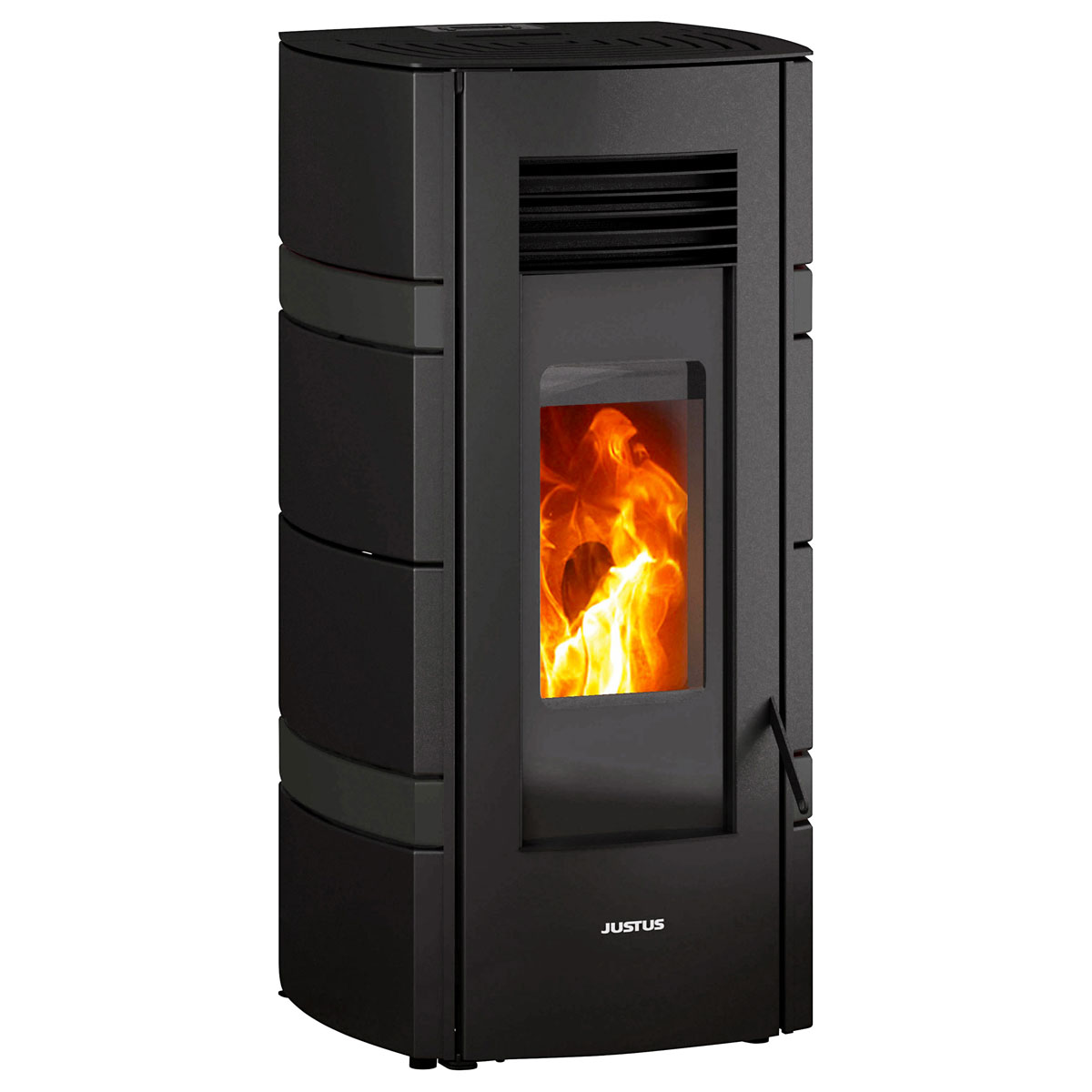 Justus Sia 8,0 kW, Stahl/Stahl, schwarz