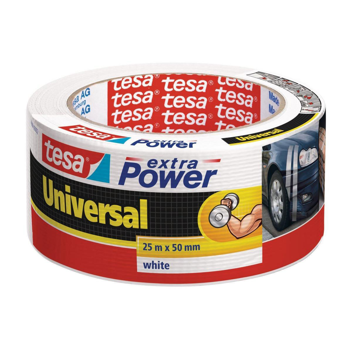 Tesa Extra Power Universal 50 mm x 25 m weiß