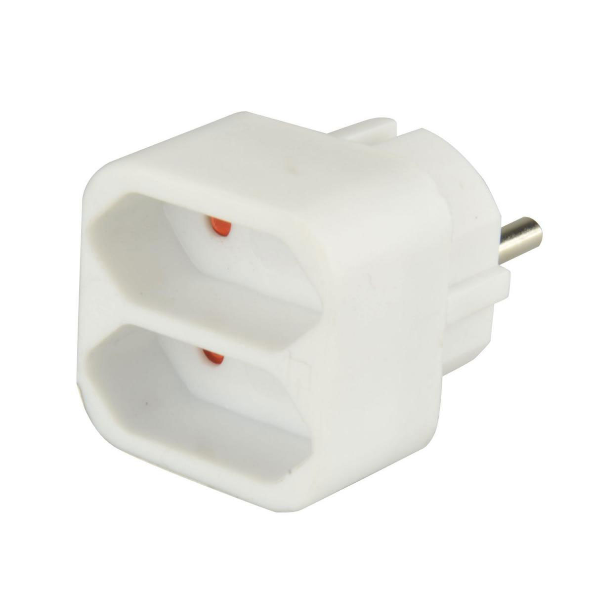 Euro-Adapter 2-fach weiß