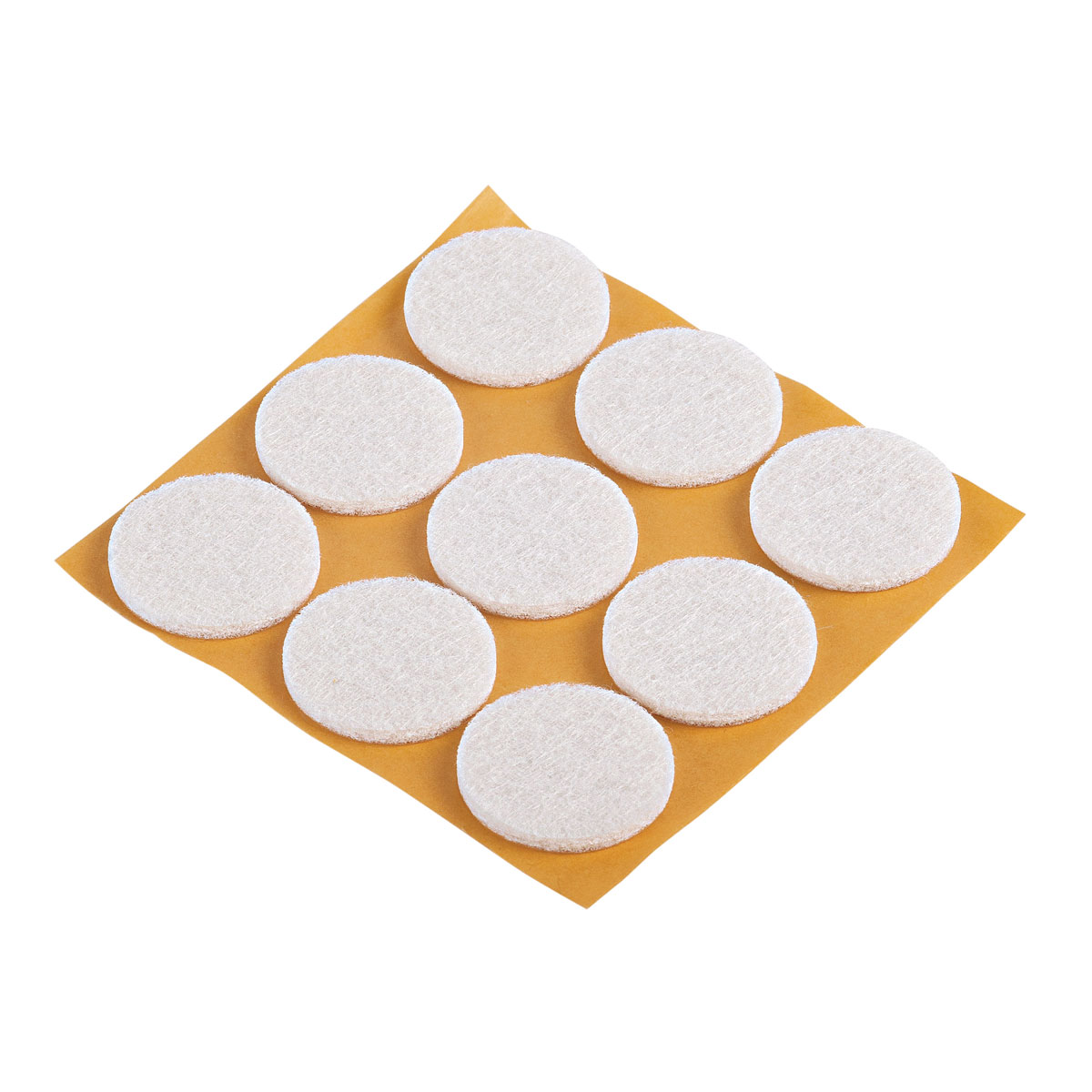 Suki Filzgleiter mit Stift Durchmesser 2,5 cm weiß 9 Stück