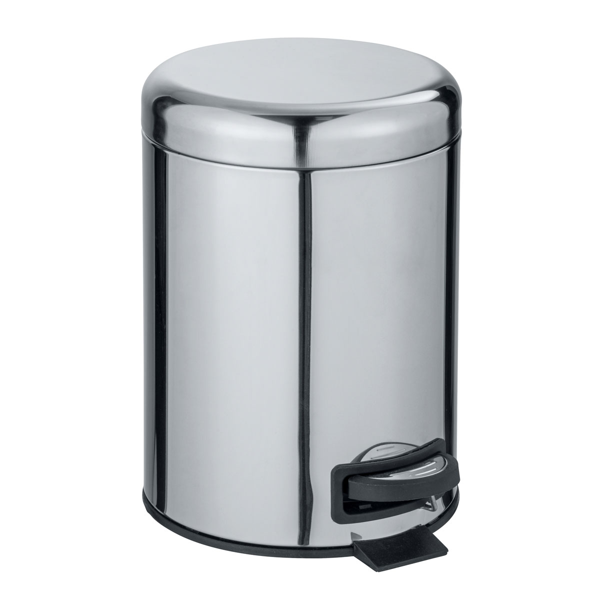 Wenko  Kosmetik-Treteimer Leman Edelstahl Glänzend 5 L