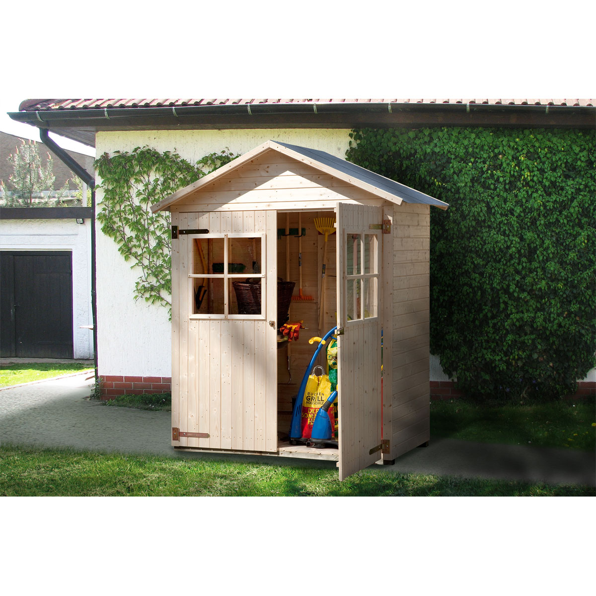 Weka Gartenschrank 14 mm mit Doppeltür