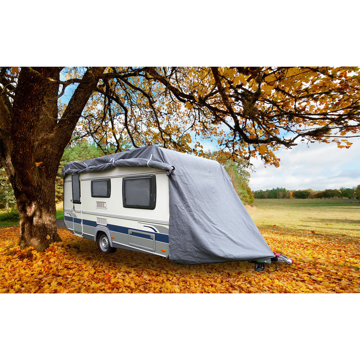 Green Yard Wohnwagen Abdeckplane Caravan Cover XXL 730 x 250 x 220 Bild 5