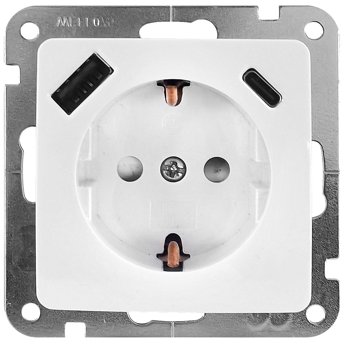 USB-Steckdose (A/C) Monaco Platin anthrazit