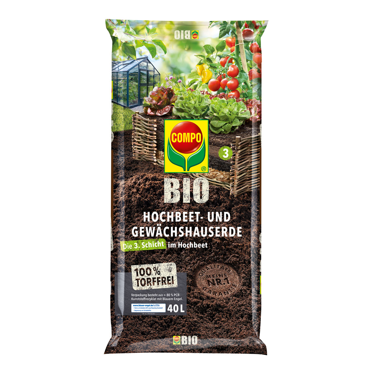 Compo BIO Hochbeet-Erde 40 L