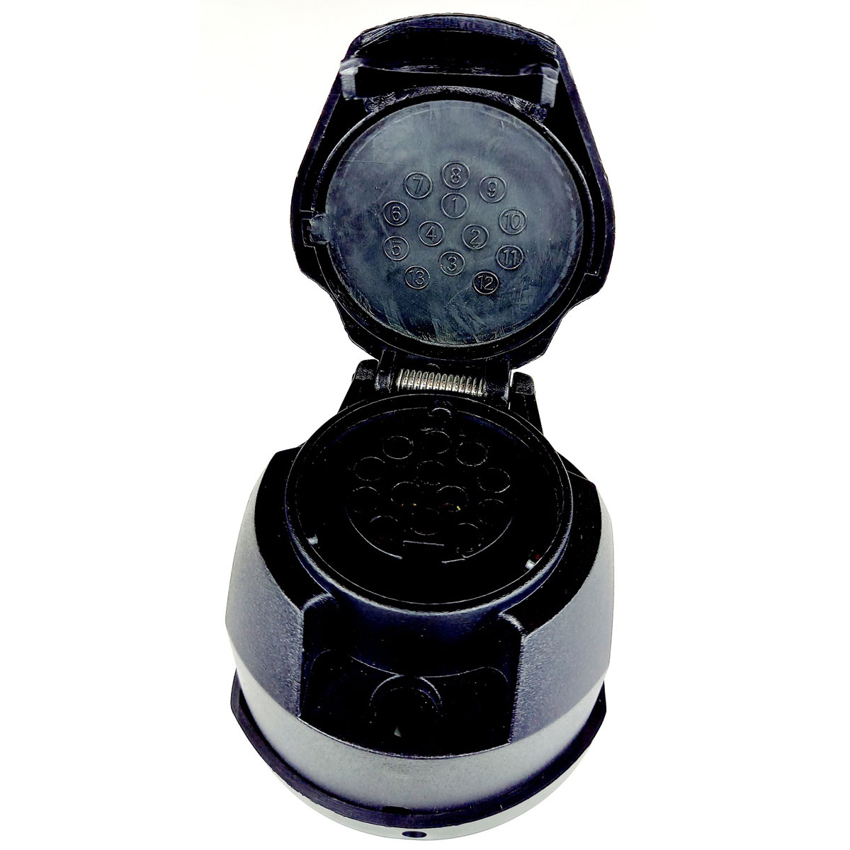 Unitec Anhänger-Steckdose schwarz 7 x 6,5 x 5,5 cm 13-polig