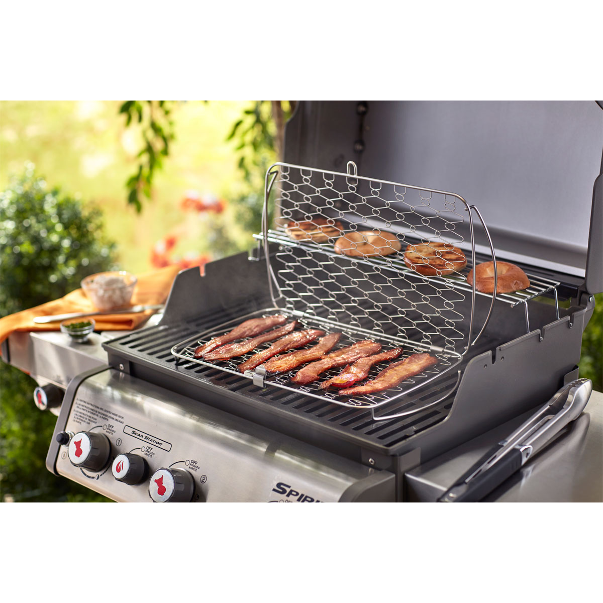 Weber Fisch- und Gemüsehalter groß Edelstahl für Gasgrill ab Q300 Bild 4