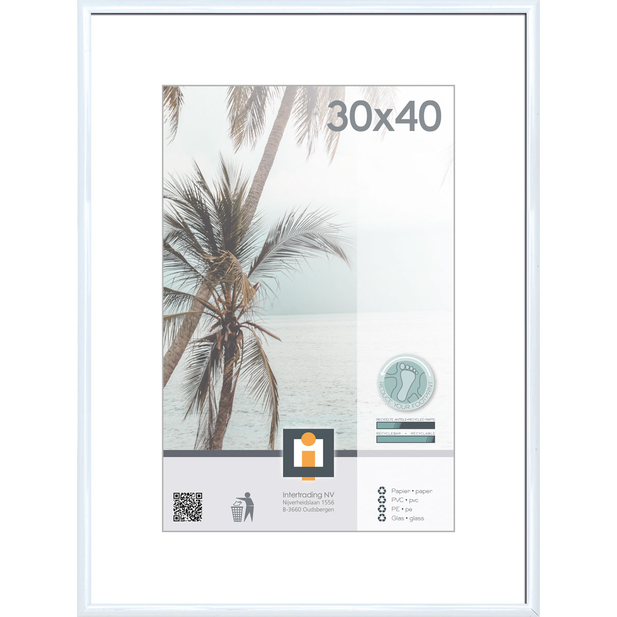 Bilderrahmen Kyoto 30x40 cm weiß