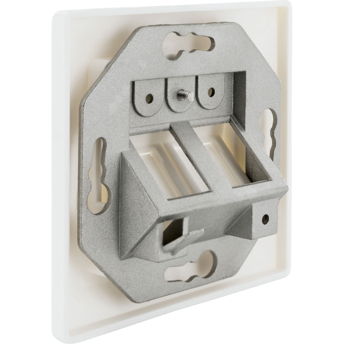 Schwaiger  Keystone Anschlussdose 2-fach Unterputz mit Schrägauslass