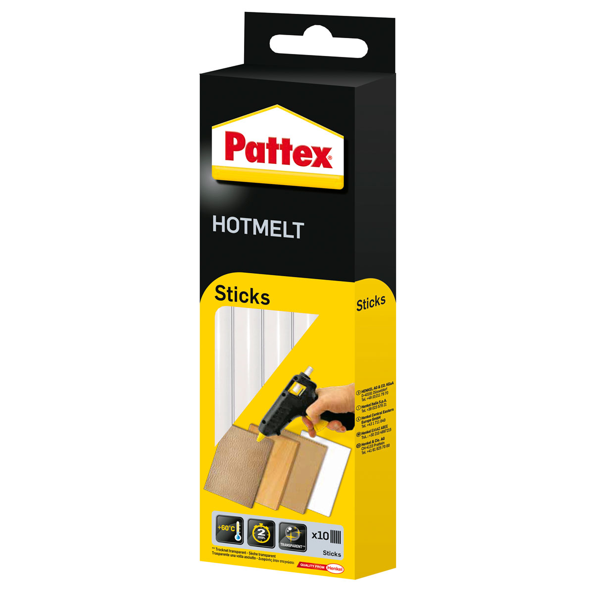 Pattex Heißklebesticks Hotmelt 10 Sticks