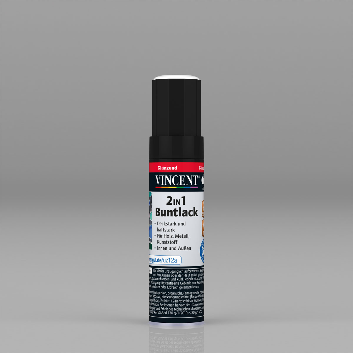 Vincent 2in1 Buntlack anthrazitgrau glänzend 12 ml
