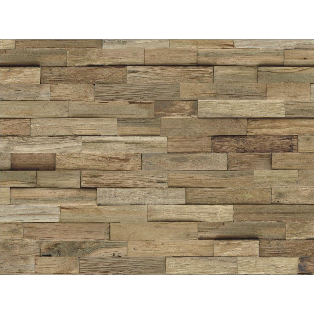 Indo FSC Teak Paneel 10 Stück 500 x 200 x 10-20 mm