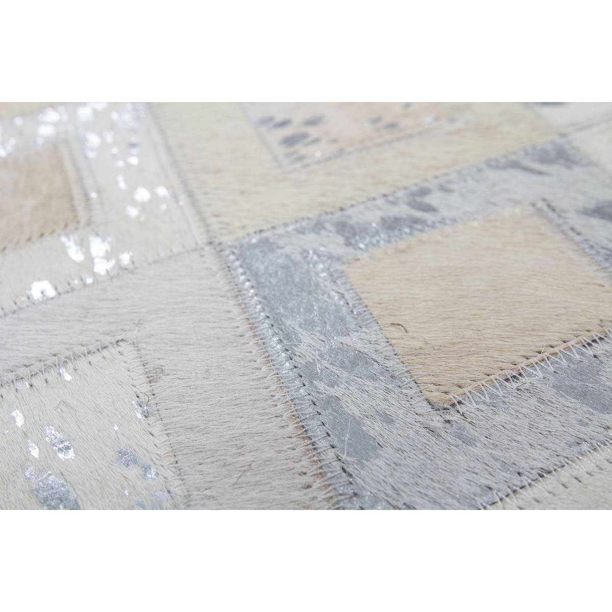 Lederteppich „Spark 110“, grau/silber Bild 3