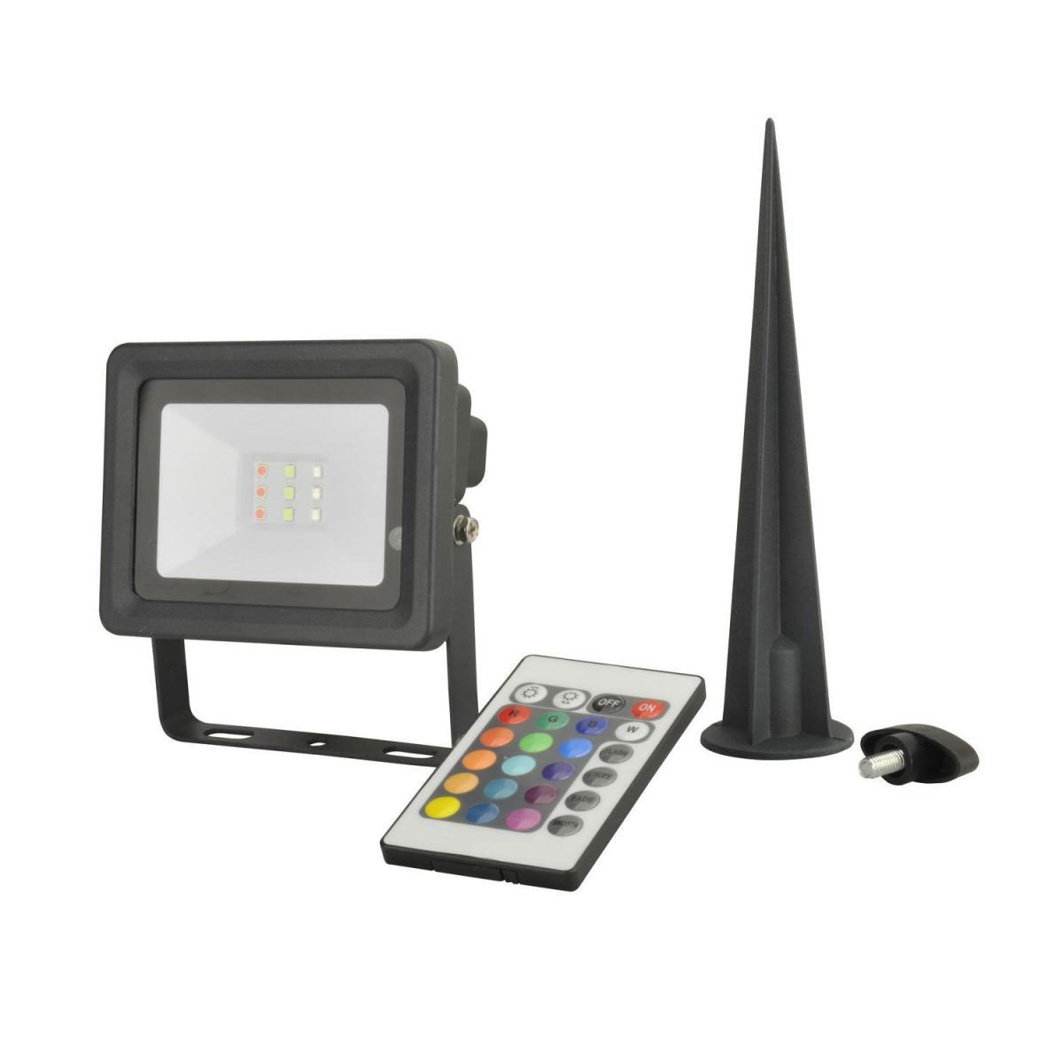 Unitec LED Strahler mit Erdspiess RGB 10W 240lm