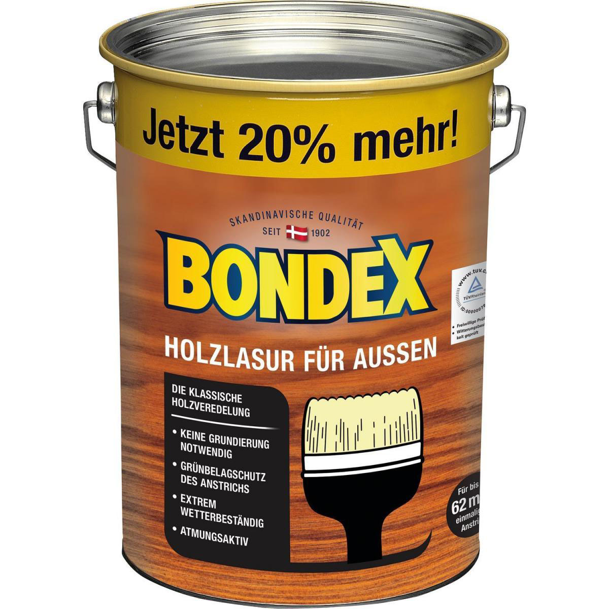 Bondex Holzlasur für Außen Rio Palisander 4,8 L Bild 1