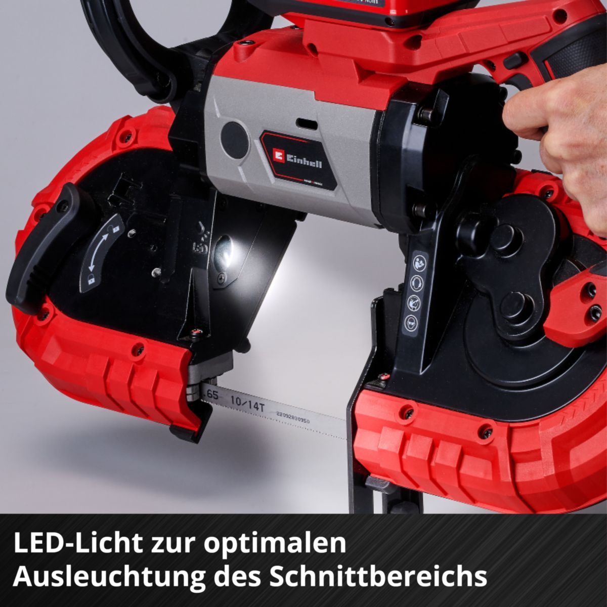 Einhell  Akku-Bandsäge TE-MB 18/127 Li-Solo Bild 9