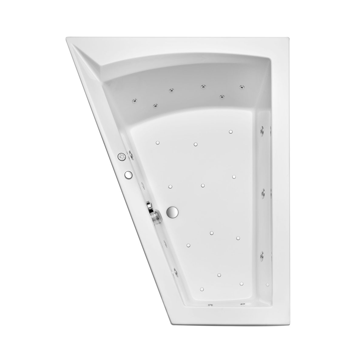 Ottofond Whirlpool-Komplettset Galia Mod B 170 x 100 cm inklusive Farblichtwechsler  Bild 1