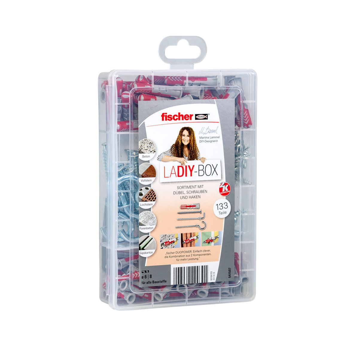 Fischer  Sortimentsbox LaDIY-Box 133-teilig