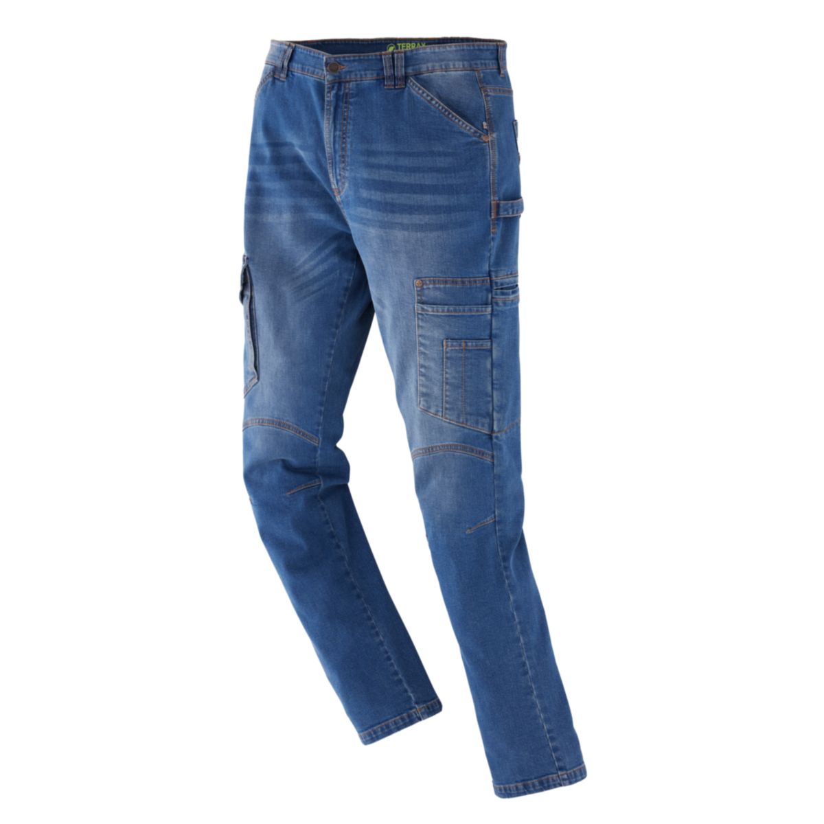 Terrax Workwear Herren Arbeitshose Denim Gr. 48 Marine