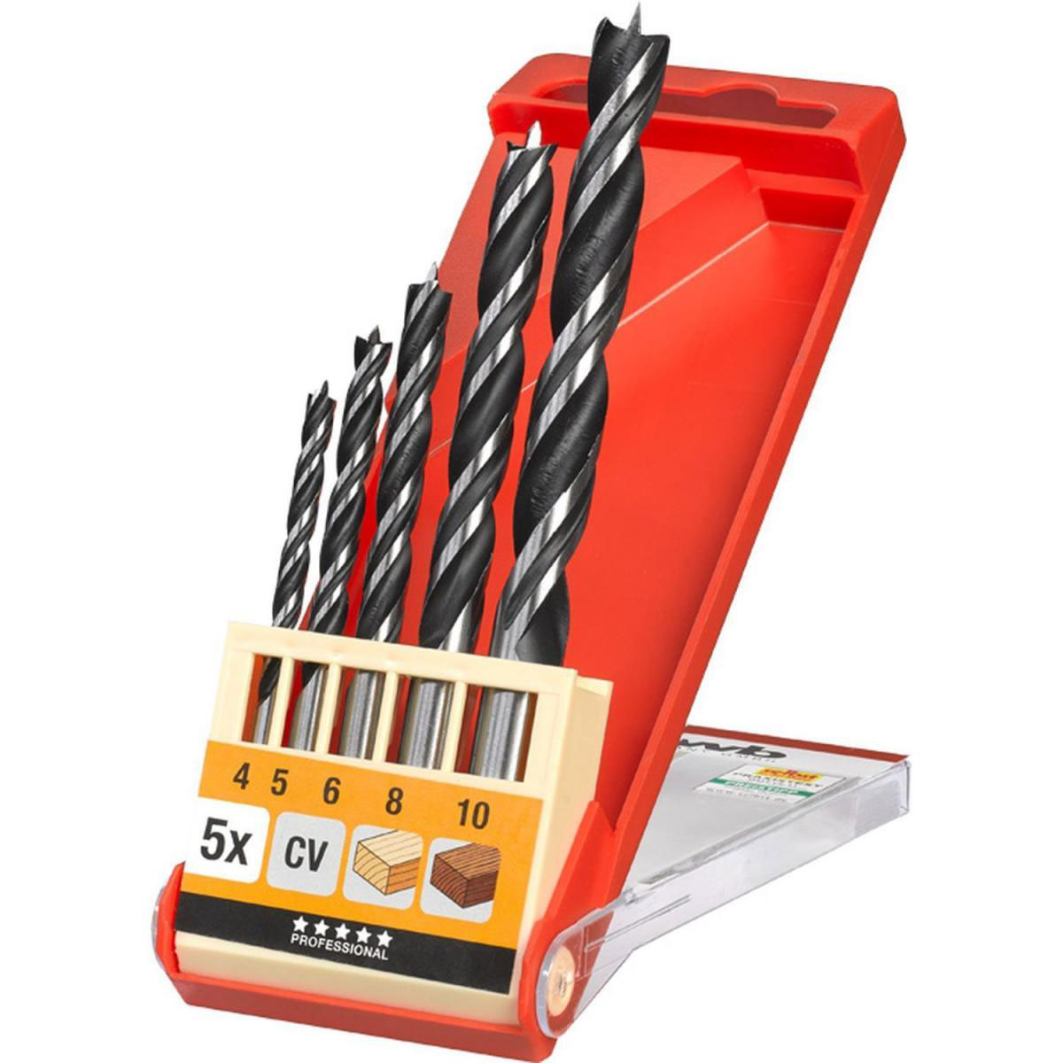 kwb  Holzspiralbohrersatz 5 teilig Bild 1