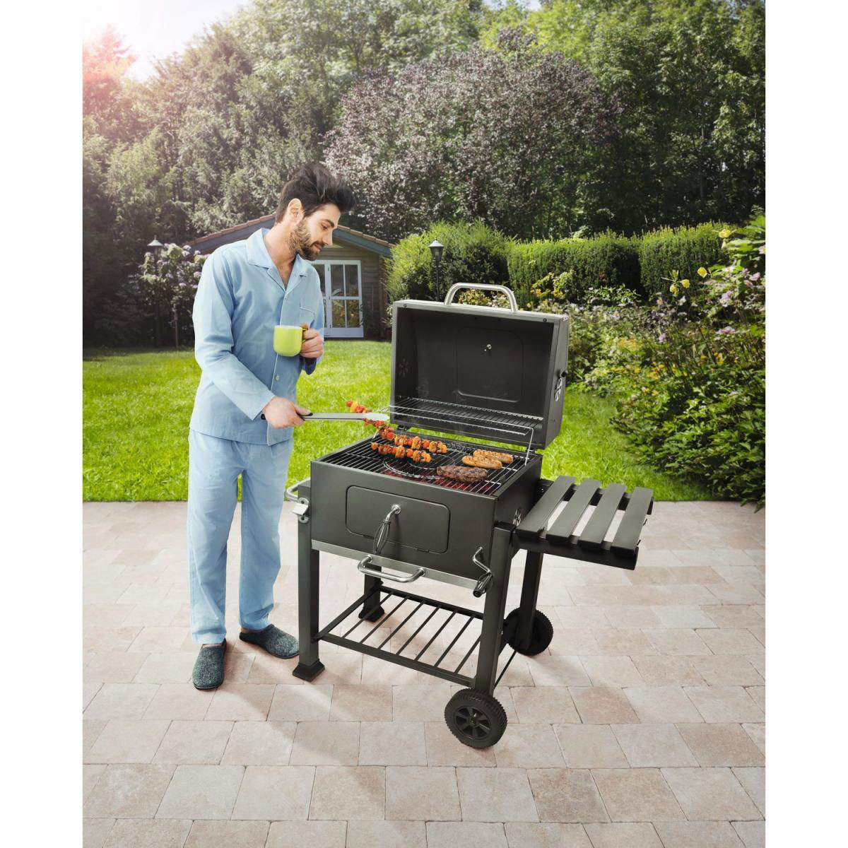 Rothmann Holzkohlegrill Orlando mit Grillrostsystem Bild 8