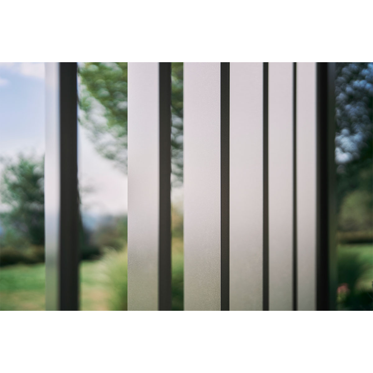 Biohort Lamellenseitenwand Gr. 4m quarzgrau-metallic Bild 1