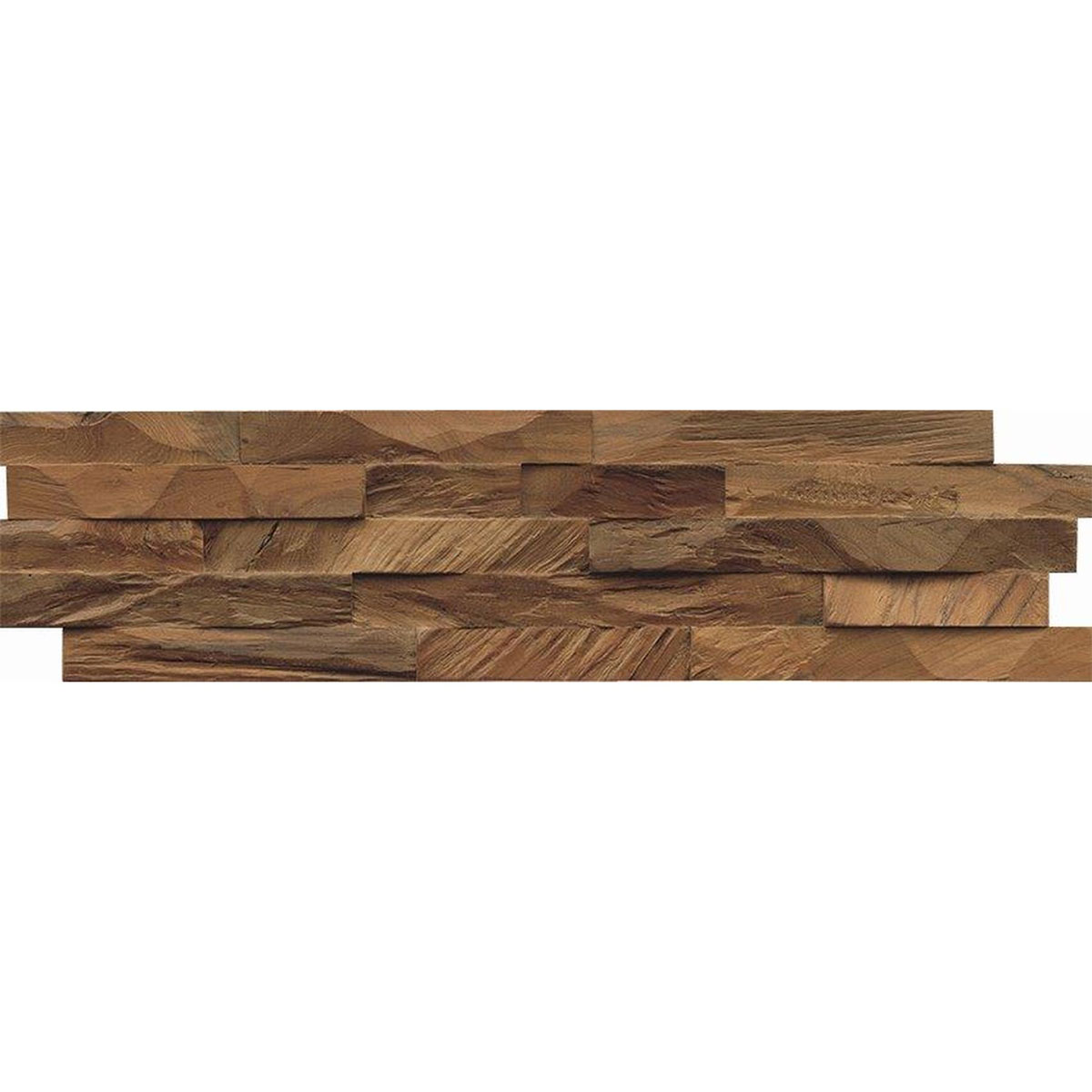 Indo Wandverkleidung Teak Diamond Natur 11er-Set Bild 2