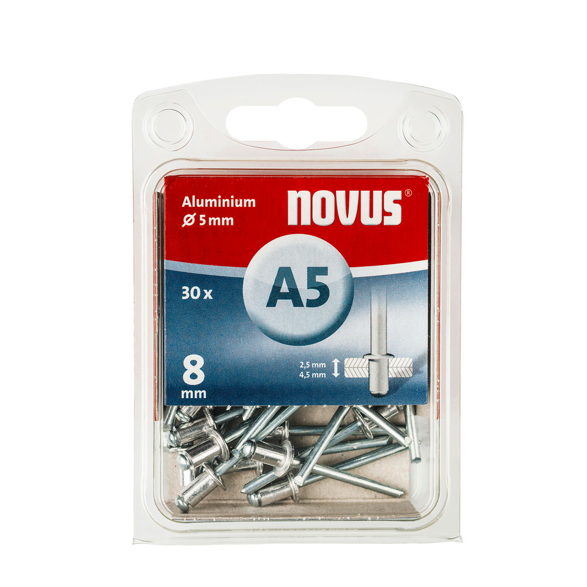 Novus Alu Blindnieten A 5 x 8 30 St