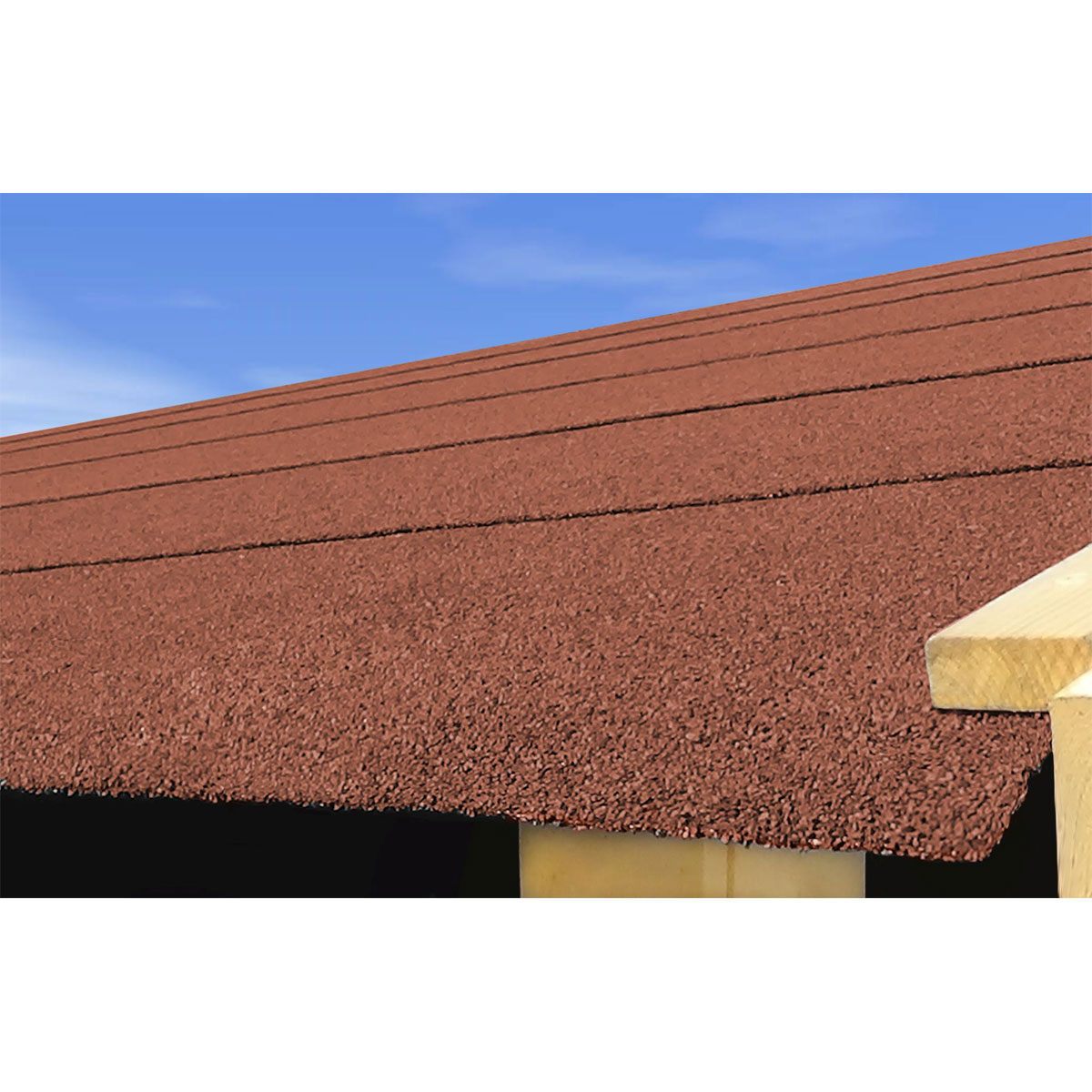 Karibu Bitumendachbahn selbstklebend rot Bild 2