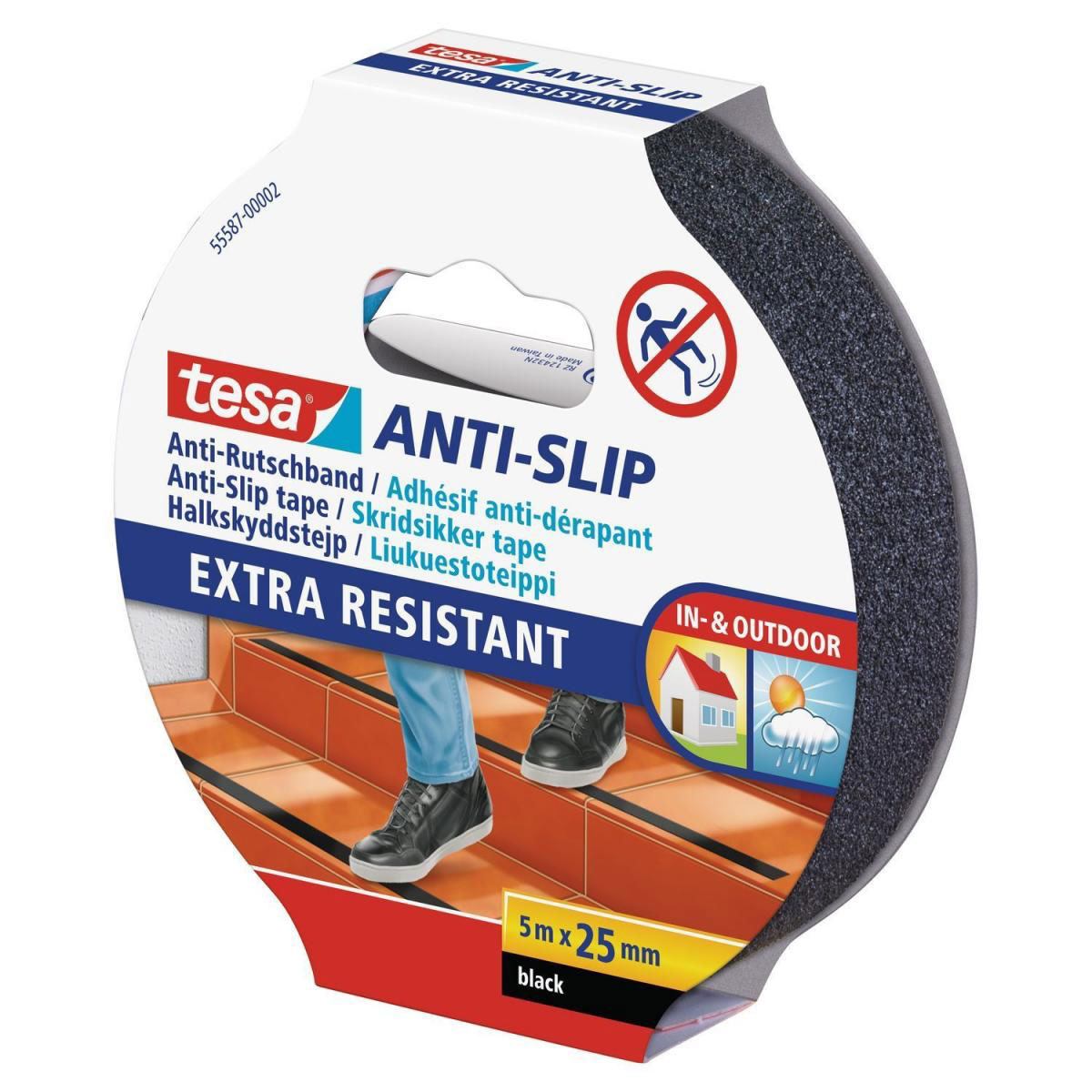 Tesa -Anti-Rutschband 5mx25 mm schwarz Bild 2