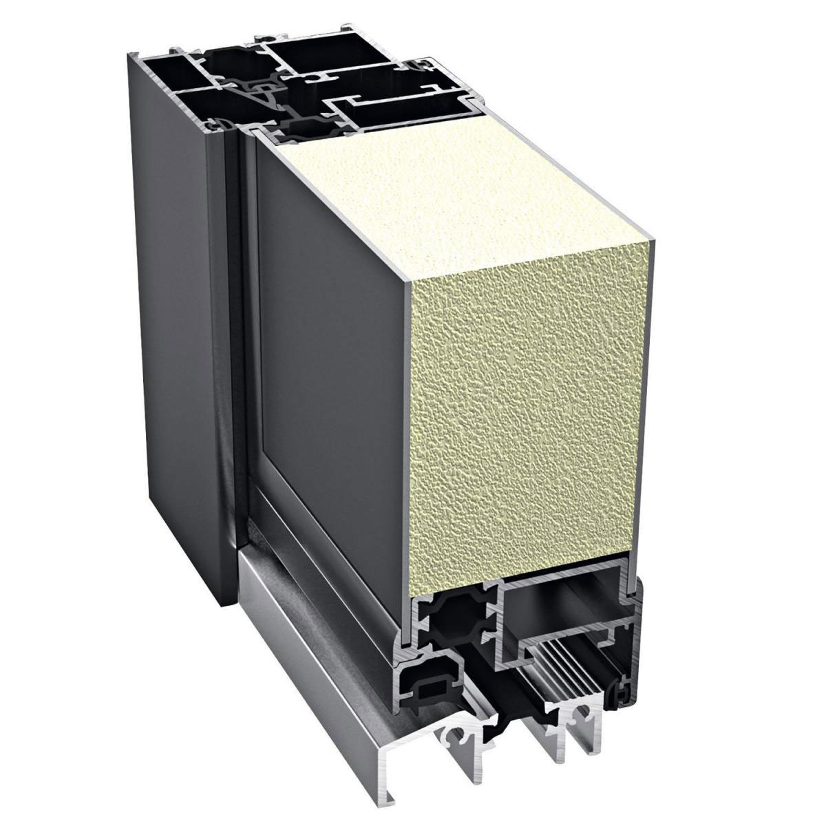 Aluminium Sicherheits-Haustür Trient Superior 60 mm grau 110 x 210 cm Anschlag rechts inkl Griffset Bild 4