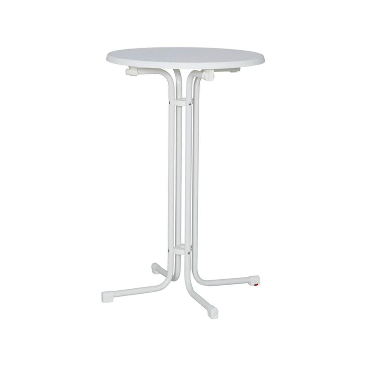Stehbiertisch weiß klappbar