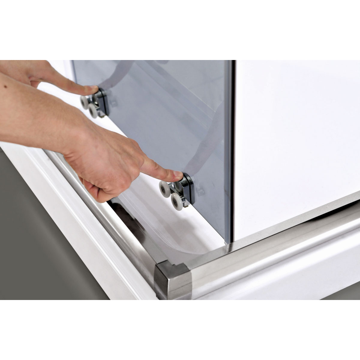 Valblue Eckdusche Quadra für Duschwanne Bild 5