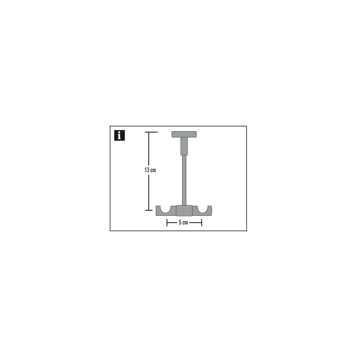 Gardinia Deckenträger Memphis Durchmesser 16 mm schwarz-matt Bild 2