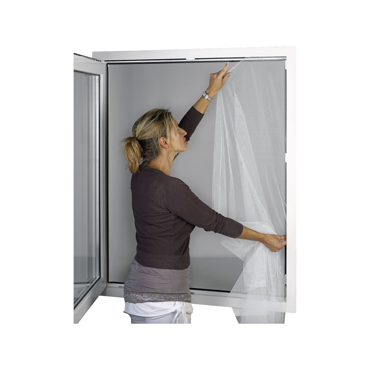 Basic Fliegengitter 130 x 150 cm weiß