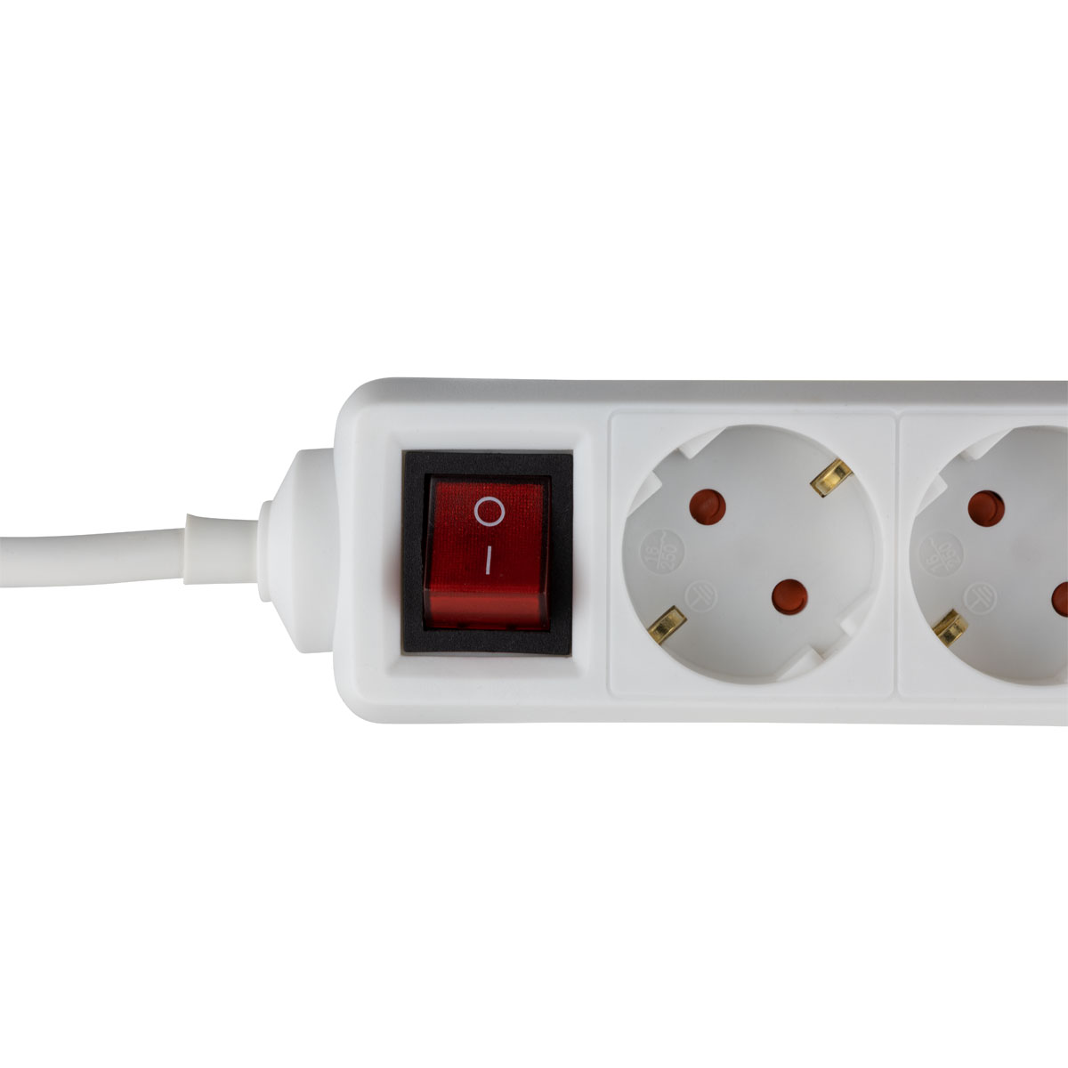 REV Ritter Steckdosenleiste Standard 6-fach mit Schalter 1,4 m weiß Bild 3