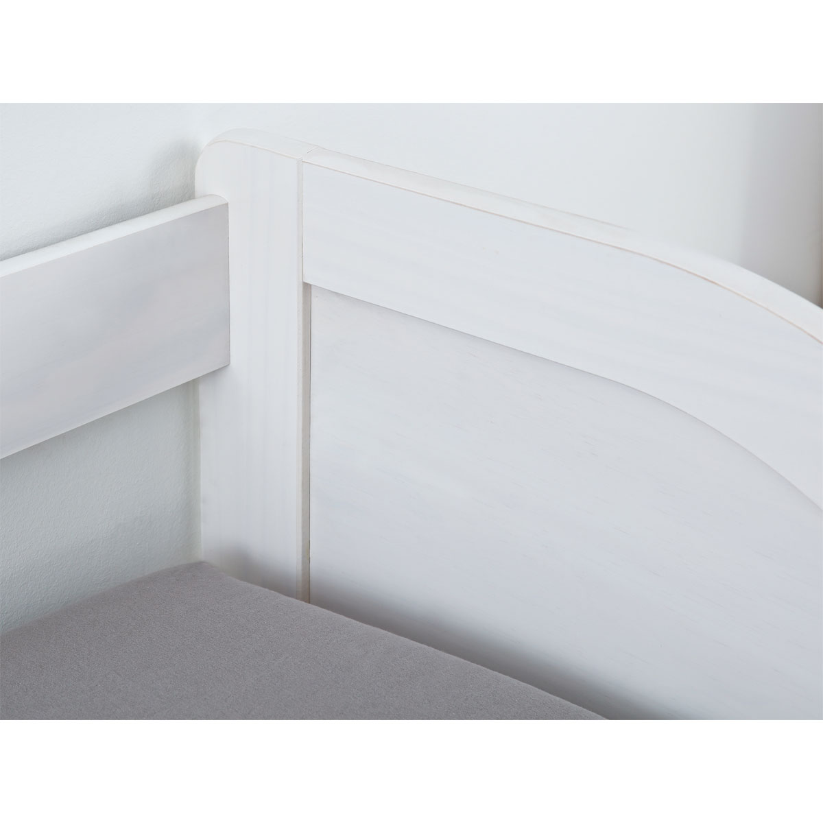 Sofabett „Leonie“, 90x190 cm, weiß, inkl. 2 Rollrosten