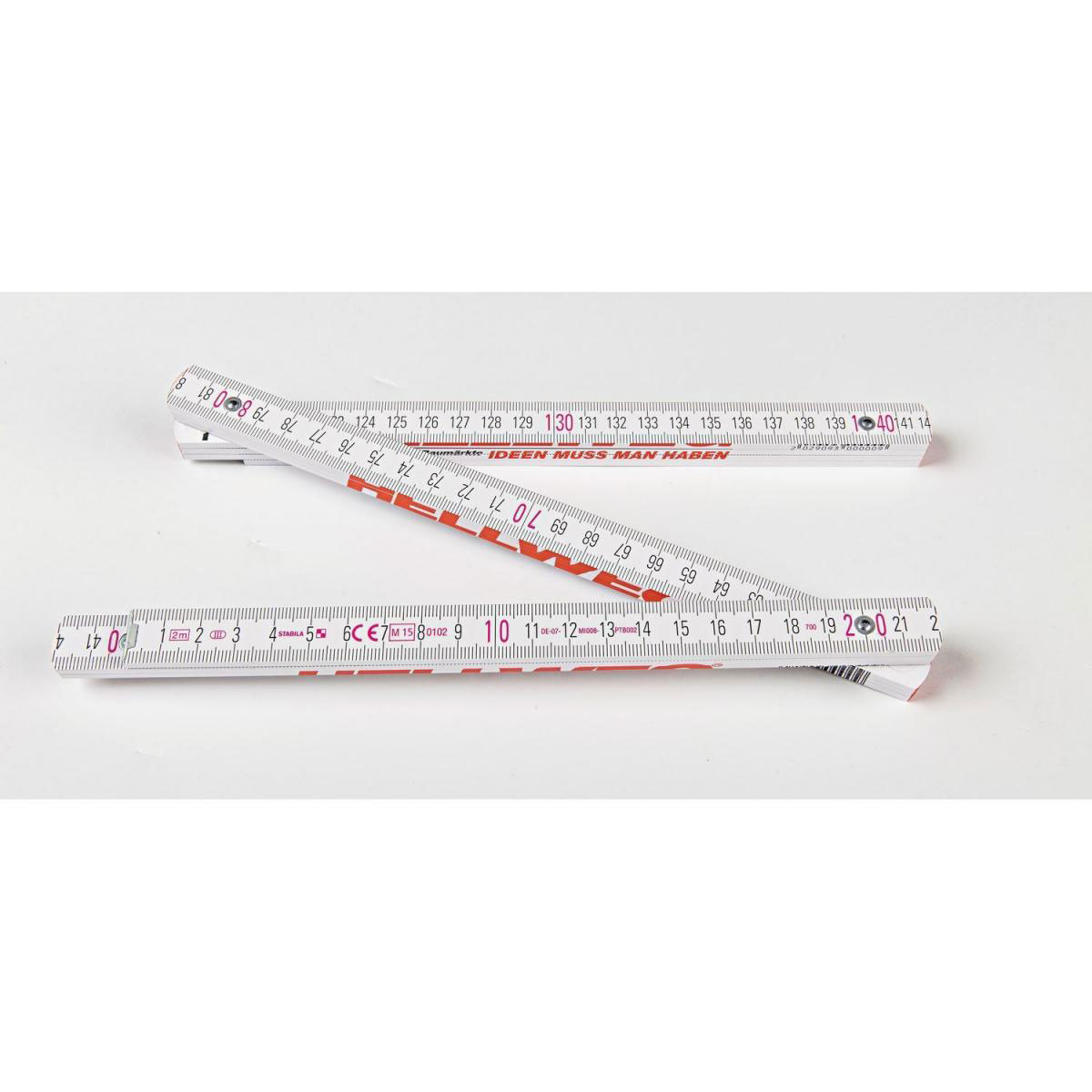 Holzgliedermaßstab Hellweg 2 m Bild 4