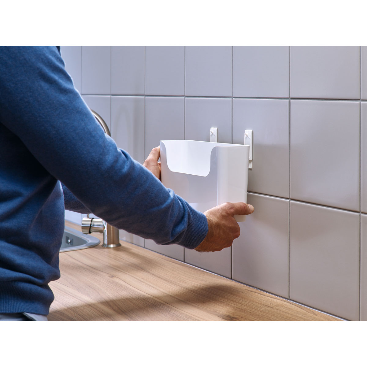 Tesa Klebenagel für Fliesen 2 Stück Traglast 2 x 3 Kg Bild 2