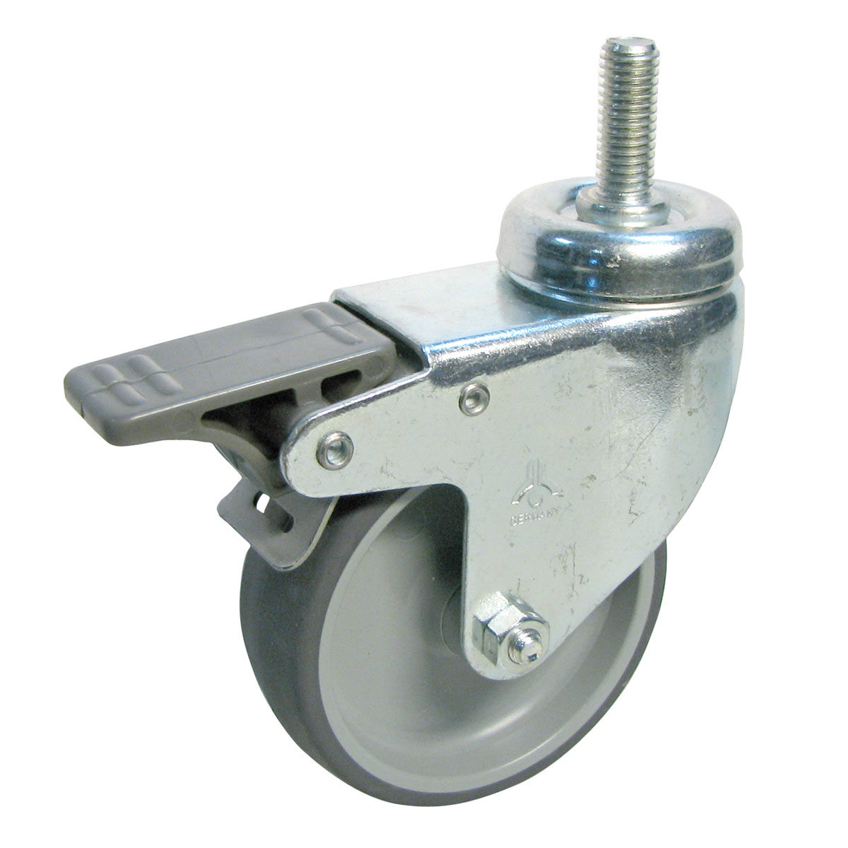 Dörner + Helmer Apparate-Lenkrolle mit Gewindestift-Gleitlager 75 x 25 mm