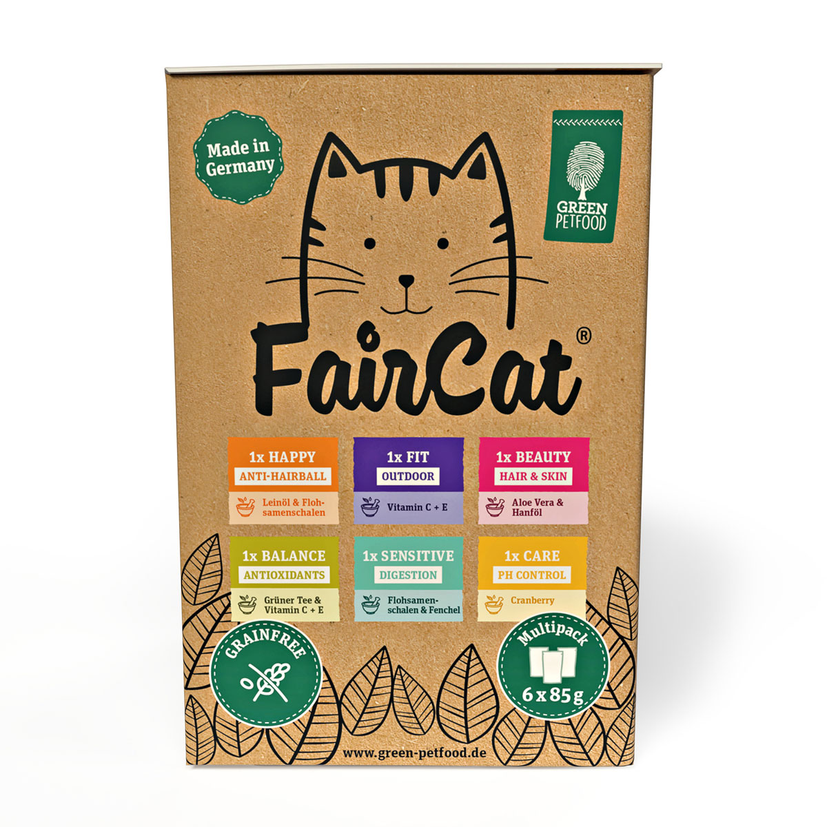 Nassfutter Multipack FairCat 6 x 85 g getreidefrei Bild 3